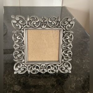 Metallic Silver Desktop Picture Frame